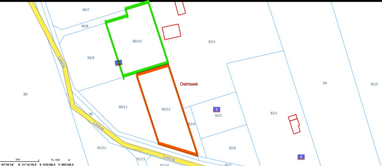 Działka budowlana Ostrówek, ul. Leśna. Zdjęcie 11