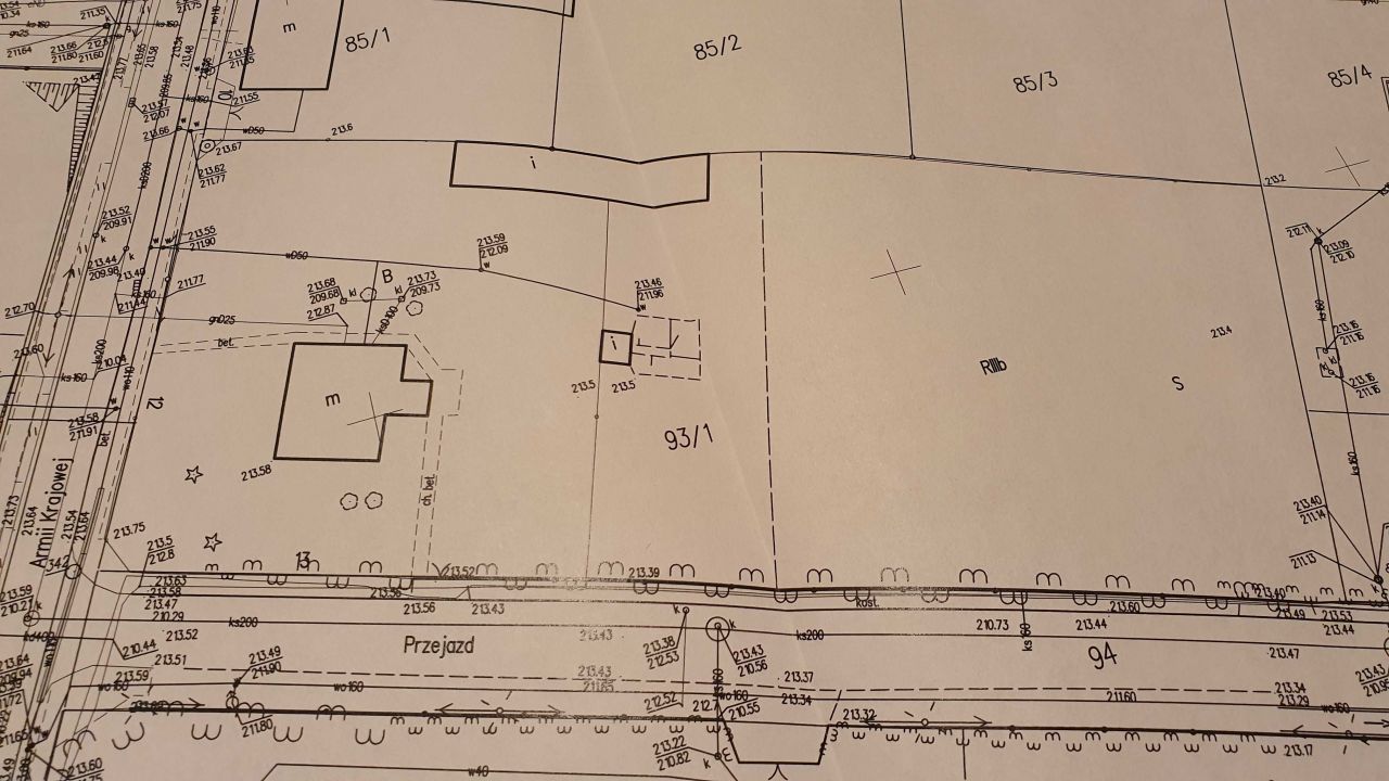 Działka inwestycyjna Koluszki, ul. Przejazd