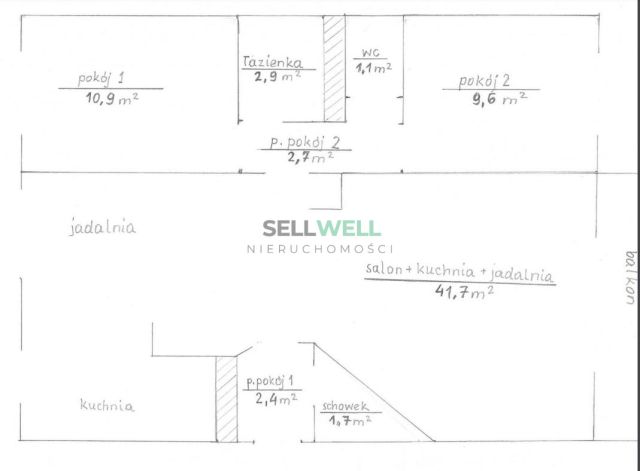 Mieszkanie 3-pokojowe Łódź Widzew, ul. Karola Adamieckiego. Zdjęcie 18
