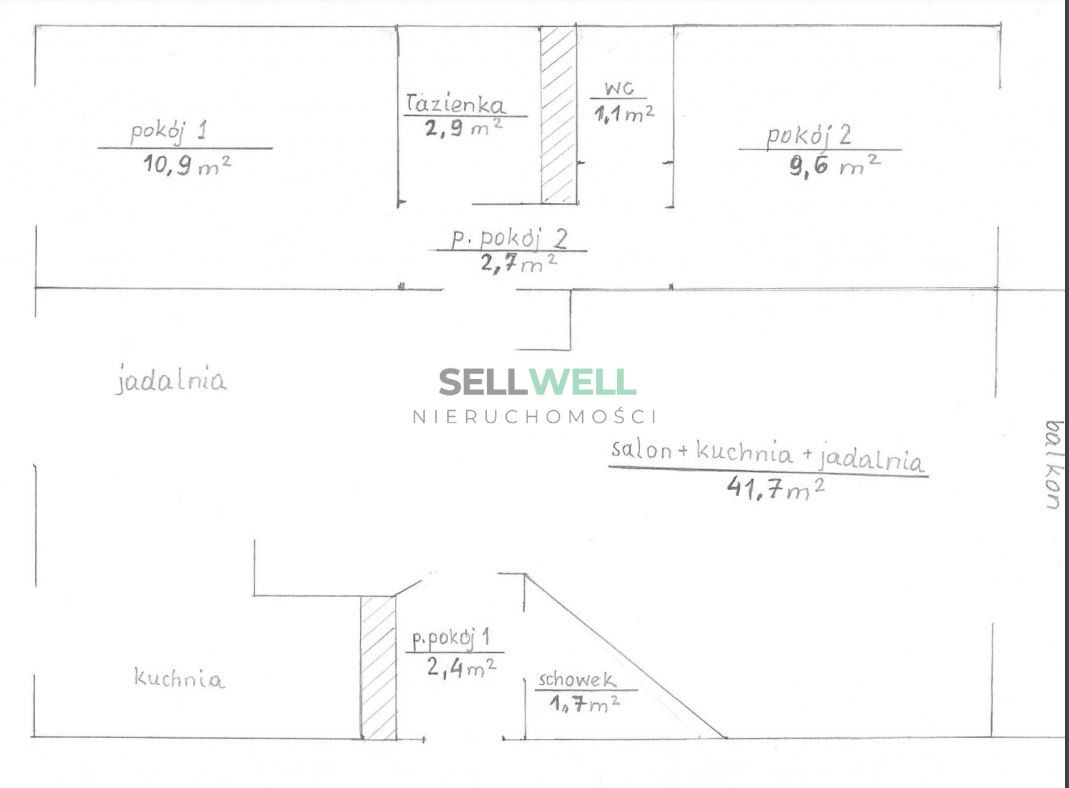 Mieszkanie 3-pokojowe Łódź Widzew, ul. Karola Adamieckiego. Zdjęcie 18
