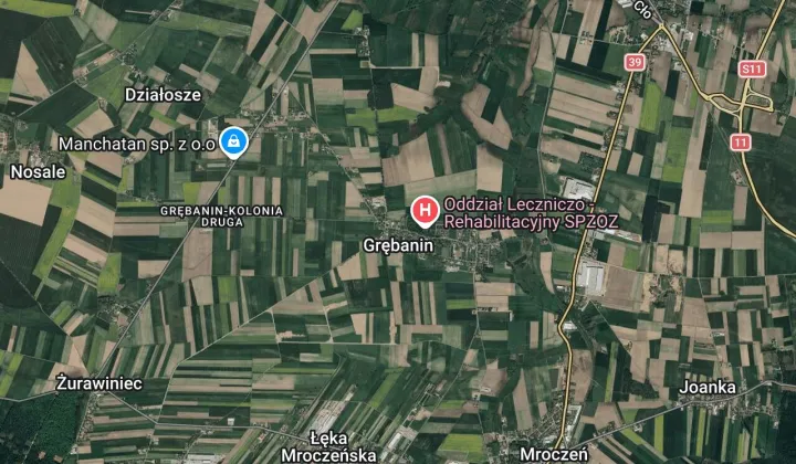 Działka rolna Grębanin