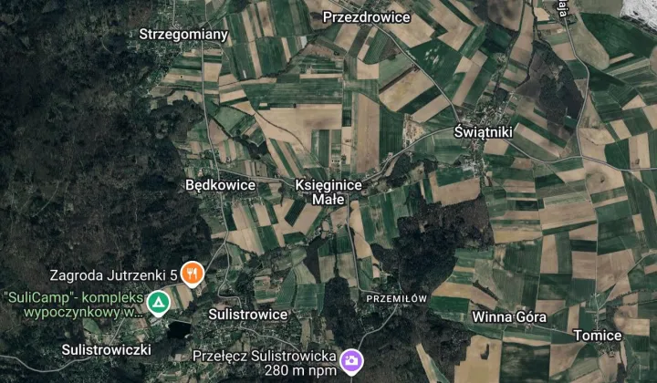 Działka budowlana Księginice Małe