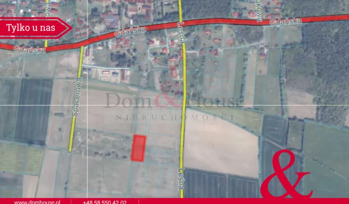 Działka inwestycyjna Mikoszewo, ul. Leśna