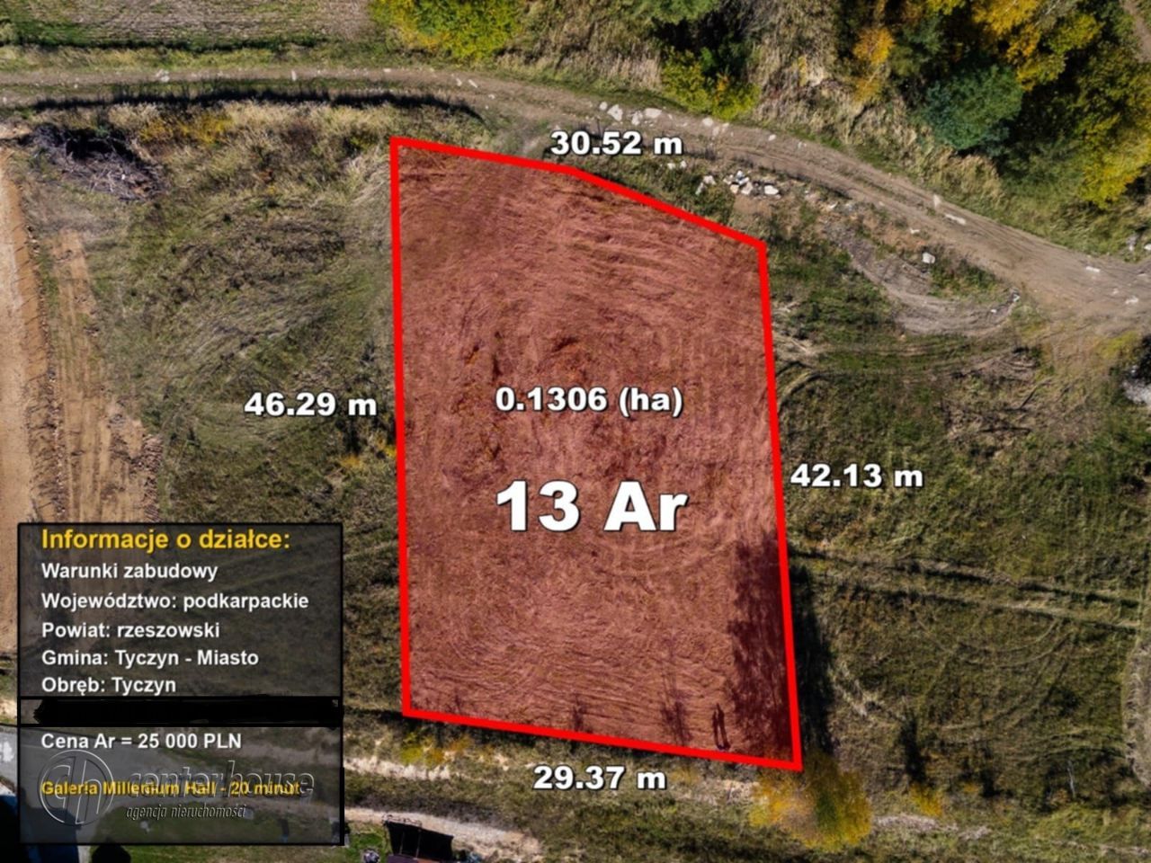 Działka budowlana Tyczyn, ul. Lasek. Zdjęcie 1