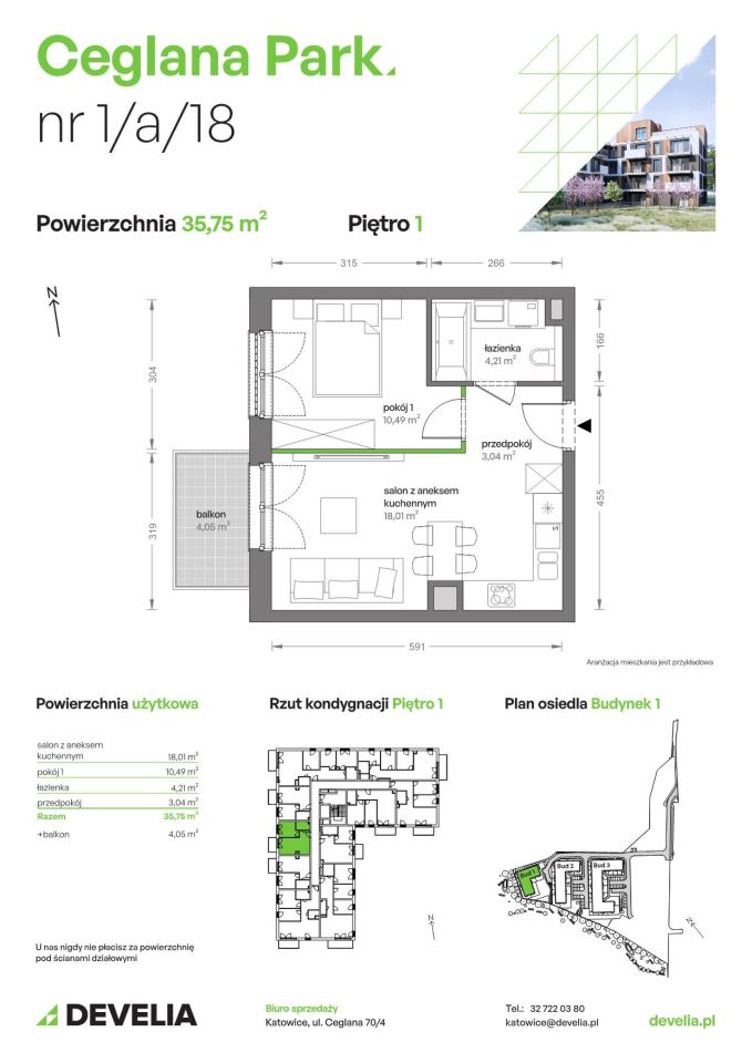 Mieszkanie 2-pokojowe Katowice Brynów, ul. Ceglana. Zdjęcie 7