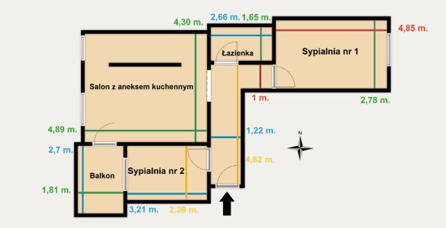 Mieszkanie 3-pokojowe Kraków Czyżyny, os. Osiedle Avia. Zdjęcie 18