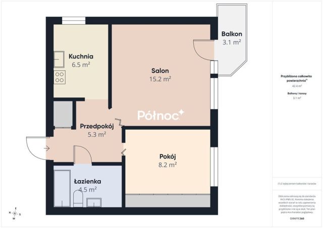 Mieszkanie 2-pokojowe Olsztyn Jaroty, ul. Floriana Piotrowskiego. Zdjęcie 4
