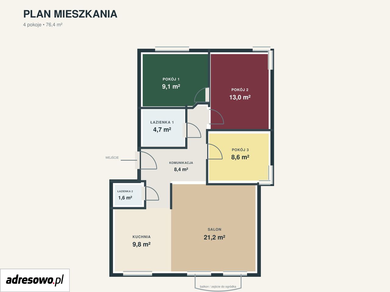Mieszkanie 4-pokojowe Warszawa Marysin Wawerski, ul. Tytoniowa. Zdjęcie 14