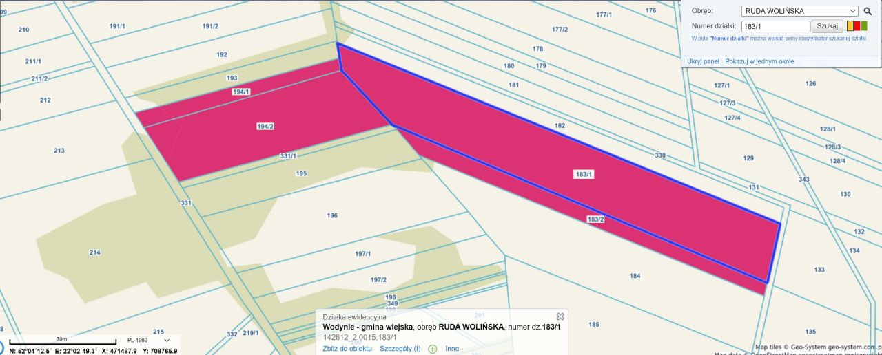 Działka leśna Ruda Wolińska. Zdjęcie 2