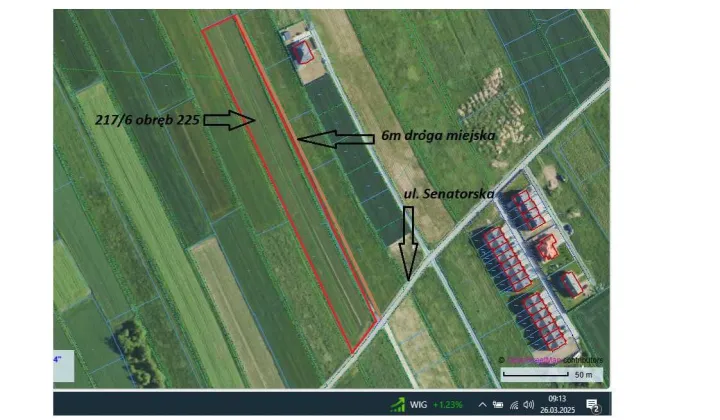 Działka inwestycyjna Rzeszów Budziwój, ul. Senatorska