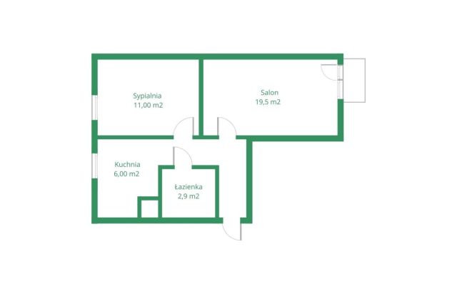 Mieszkanie 2-pokojowe Gdańsk Przymorze, ul. Olsztyńska. Zdjęcie 1
