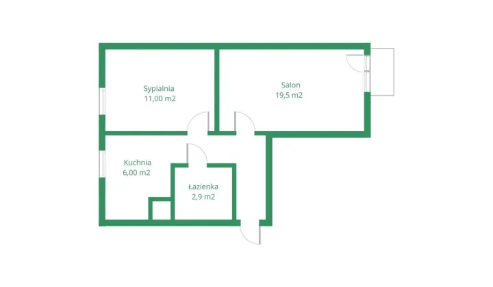 Mieszkanie 2-pokojowe Gdańsk Przymorze, ul. Olsztyńska