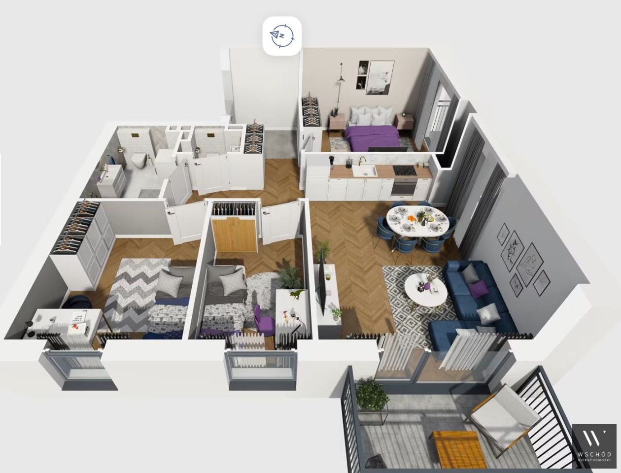 Mieszkanie 4-pokojowe Kraków Prądnik Biały. Zdjęcie 3