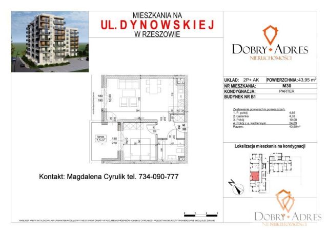 Mieszkanie 2-pokojowe Rzeszów, ul. Dynowska. Zdjęcie 2
