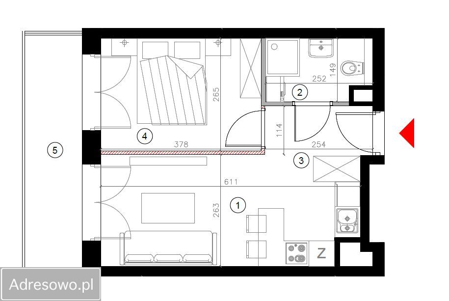 Mieszkanie 2-pokojowe Łódź Widzew, ul. Dowborczyków. Zdjęcie 3