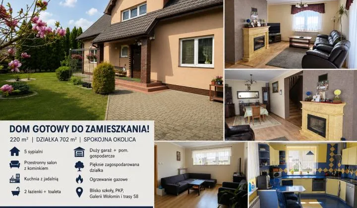 dom wolnostojący, 5 pokoi Zagościniec