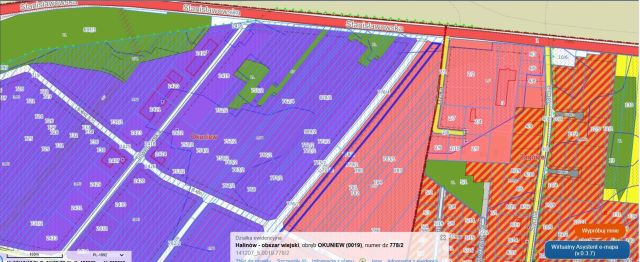 Działka inwestycyjna Okuniew, DW 637. Zdjęcie 1