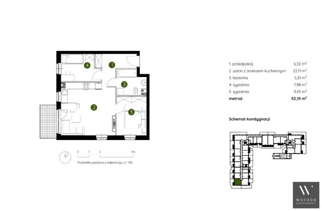 Mieszkanie 3-pokojowe Kraków Prądnik Biały. Zdjęcie 2