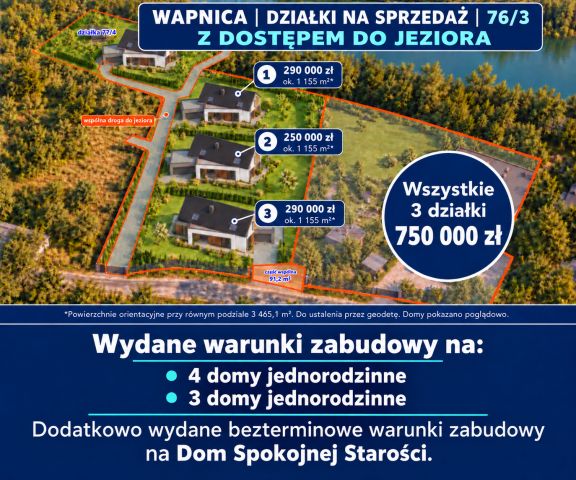 Działka budowlana Wapnica, WAPNICA. Zdjęcie 1