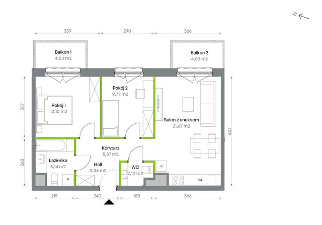 Mieszkanie 3-pokojowe Warszawa Targówek, ul. Oliwska. Zdjęcie 16