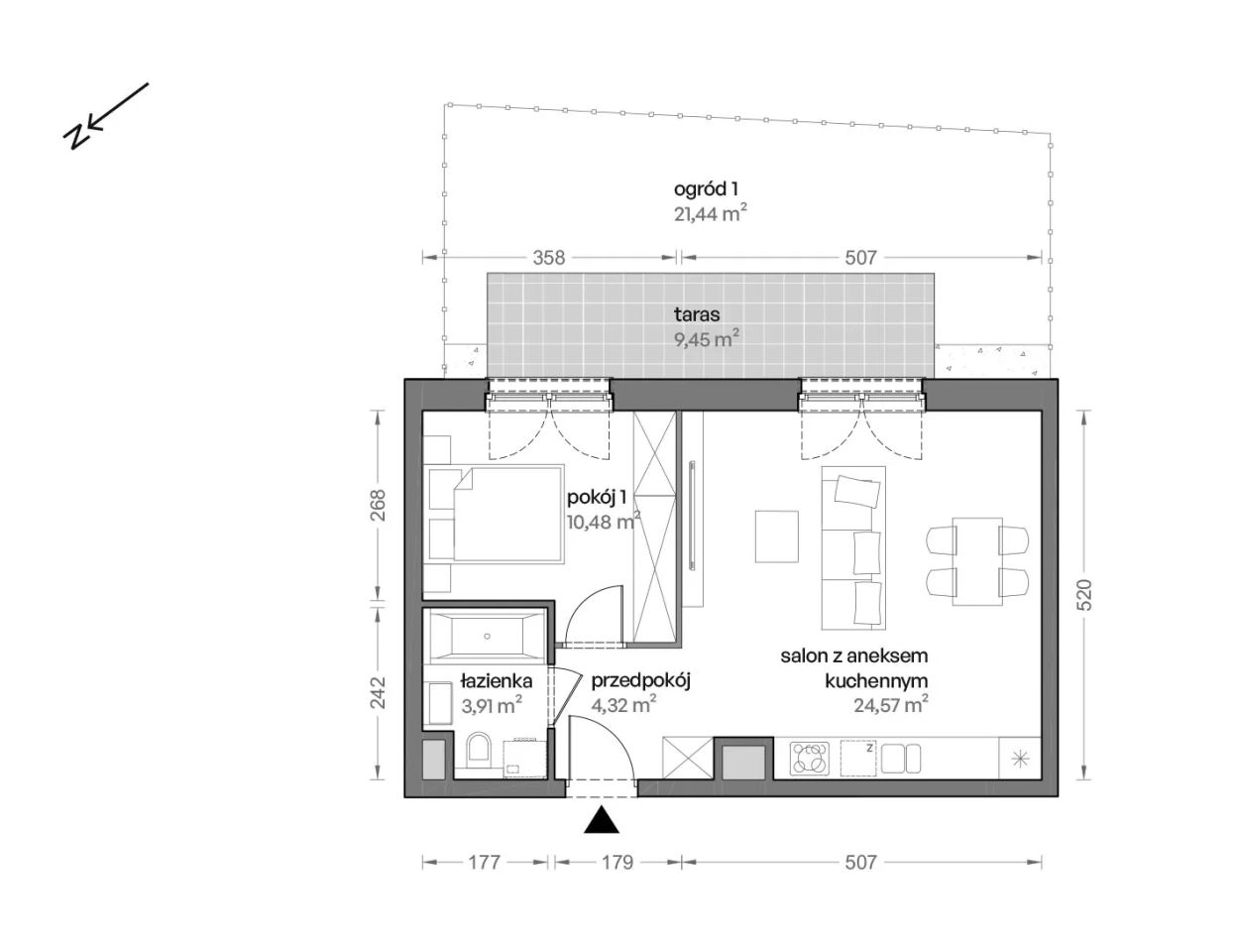 Mieszkanie 2-pokojowe Katowice Brynów, ul. Ceglana. Zdjęcie 7