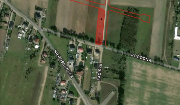 Działka budowlana Niegosław, ul. Pogodna