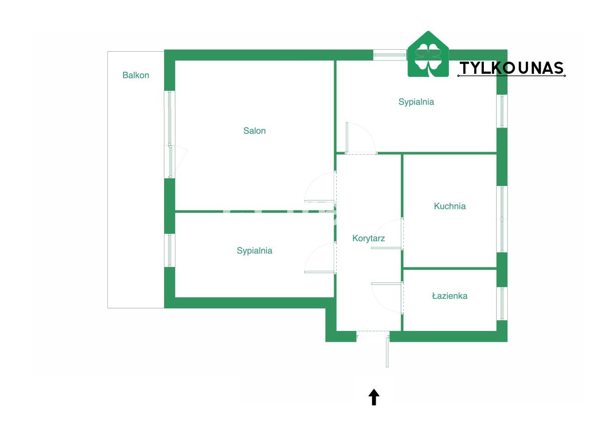 Mieszkanie 3-pokojowe Gdańsk Wrzeszcz, ul. Partyzantów. Zdjęcie 23