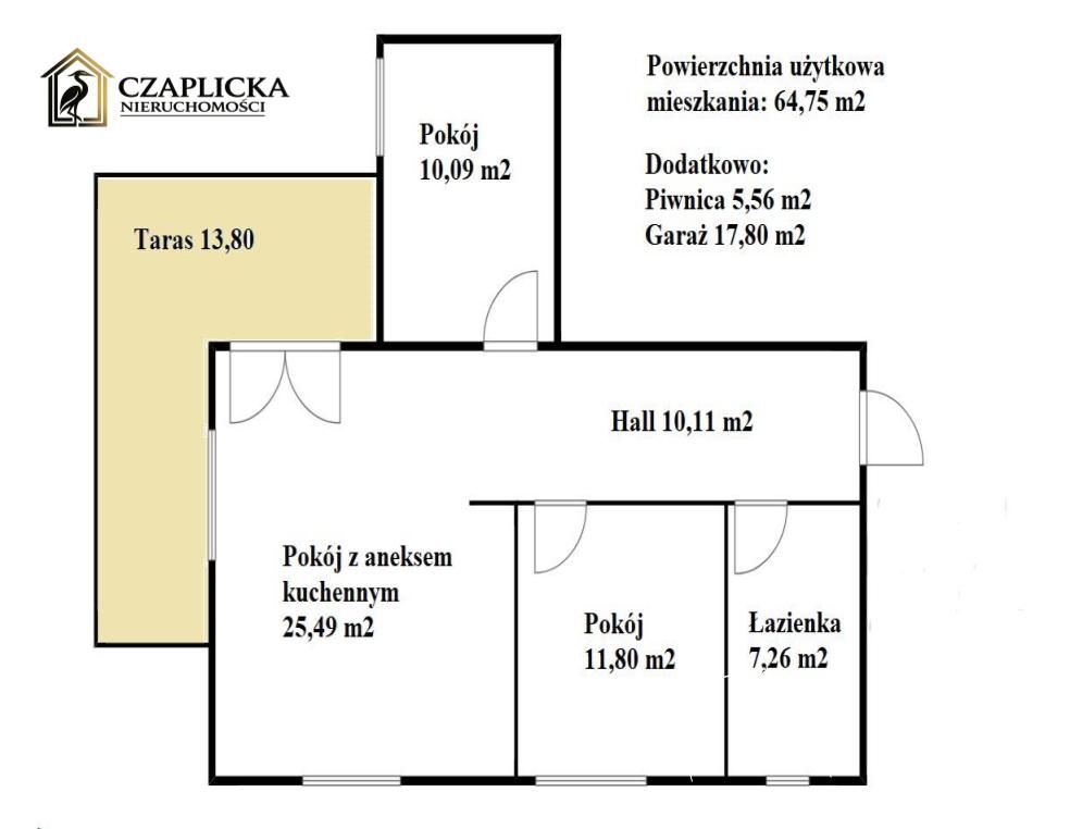 Mieszkanie 3-pokojowe Gdańsk Łostowice, ul. Szmaragdowa. Zdjęcie 23