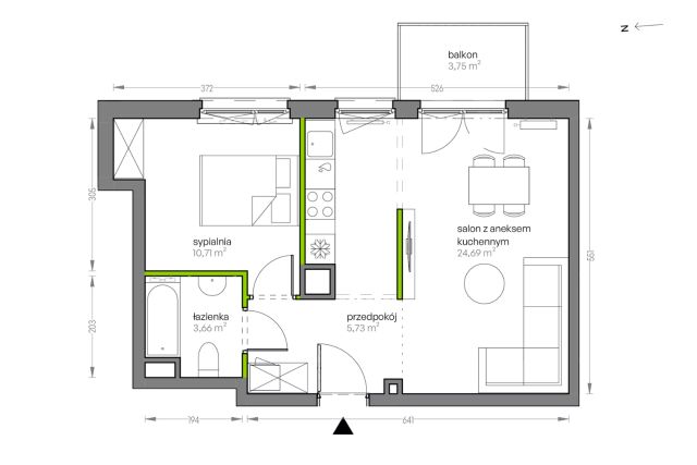 Mieszkanie 2-pokojowe Kraków Płaszów, ul. Myśliwska. Zdjęcie 25