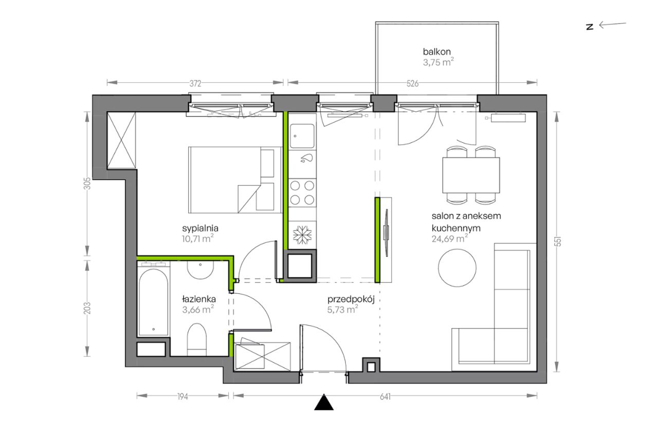 Mieszkanie 2-pokojowe Kraków Płaszów, ul. Myśliwska. Zdjęcie 25
