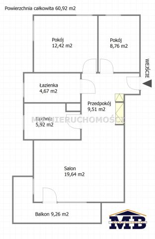 Mieszkanie 3-pokojowe Olsztyn Mleczna, ul. Juliana Tuwima. Zdjęcie 15