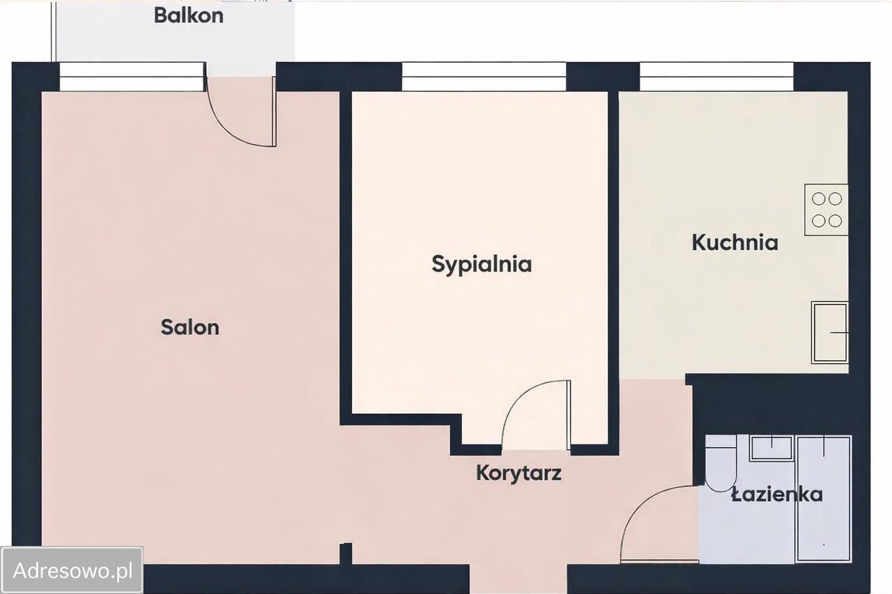 Mieszkanie 2-pokojowe Zielona Góra Centrum, ul. Francuska. Zdjęcie 13