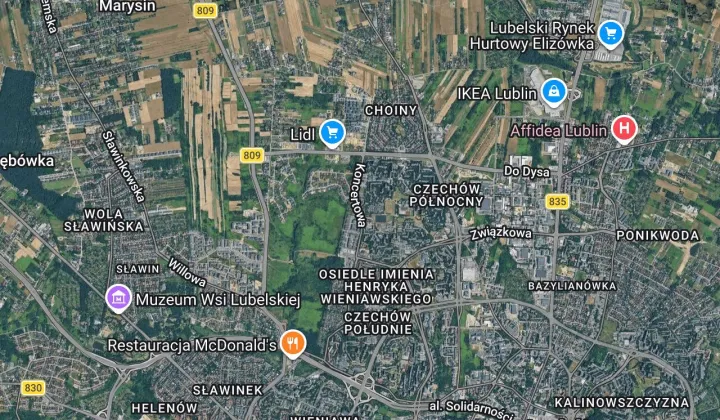 Mieszkanie 3-pokojowe Lublin Czechów Górny, ul. Koncertowa