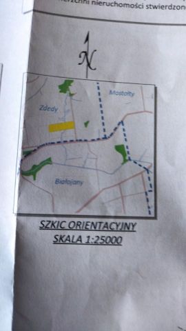 Działka rolno-budowlana Zdedy. Zdjęcie 1