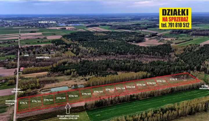 Działka budowlana Henrysin, brak