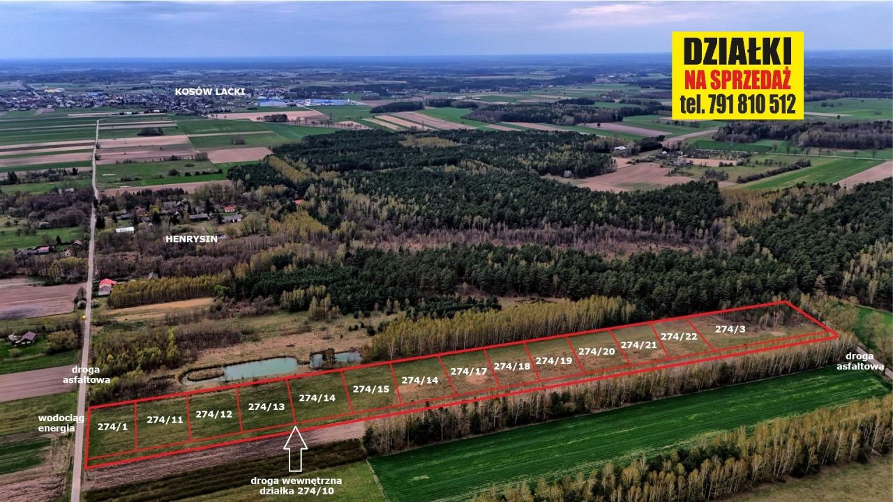 Działka budowlana Henrysin, brak. Zdjęcie 1
