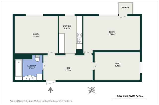 Mieszkanie 3-pokojowe Warszawa Ochota, ul. Racławicka. Zdjęcie 15