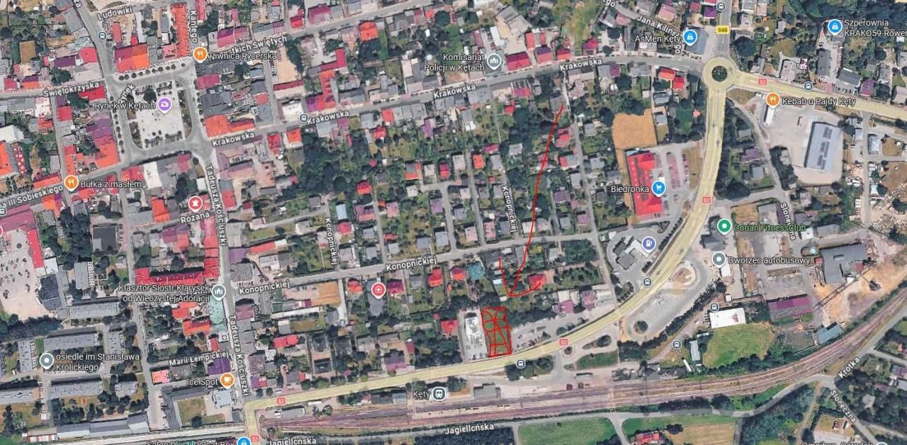 Działka inwestycyjna Kęty Centrum. Zdjęcie 2