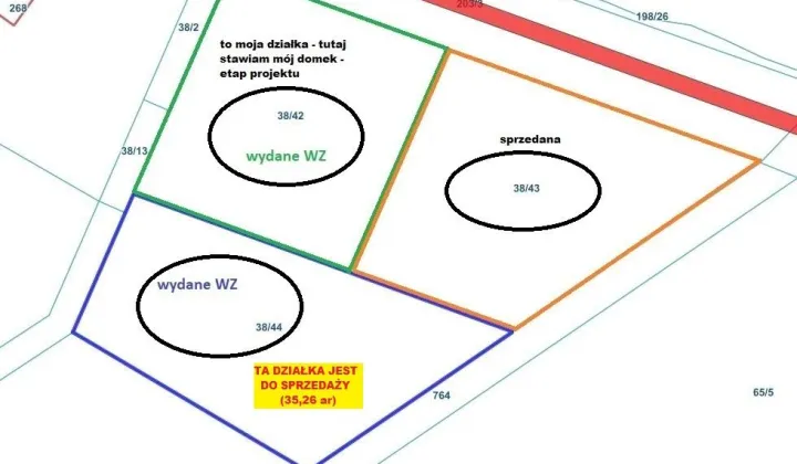 Działka inna Liskowate
