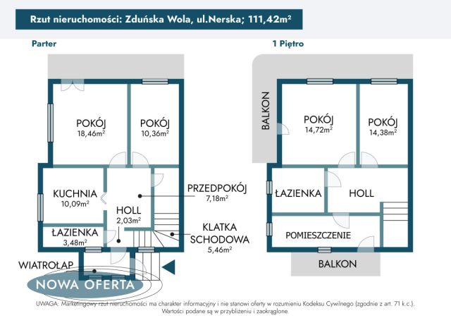 dom wolnostojący, 5 pokoi Zduńska Wola, ul. Nerska. Zdjęcie 16