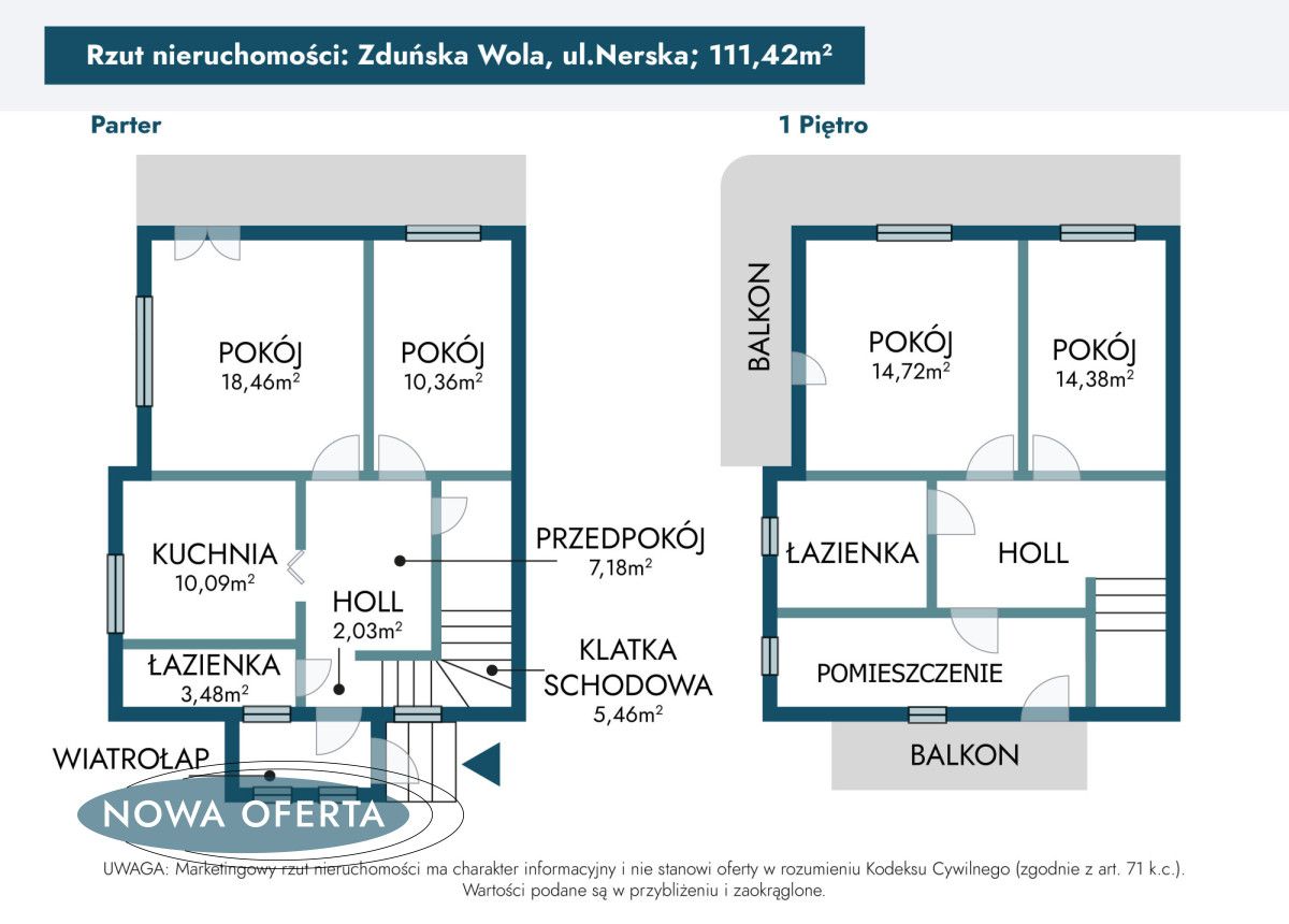 dom wolnostojący, 5 pokoi Zduńska Wola, ul. Nerska. Zdjęcie 16