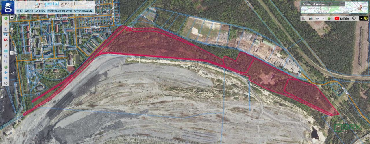 Działka Sosnowiec Porąbka, ul. Łazienna. Zdjęcie 1