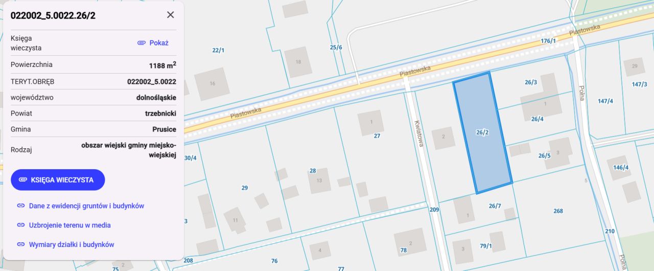 Działka budowlana Strupina, ul. Piastowska. Zdjęcie 3