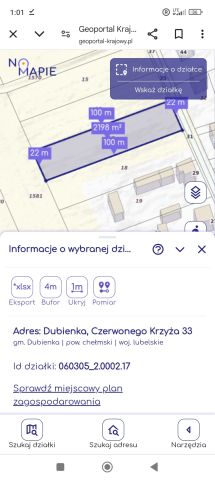 Działka budowlana Dubienka, ul. Czerwonego Krzyża. Zdjęcie 1