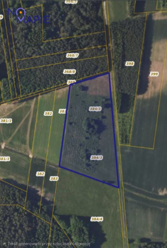 Działka rolna Nowosady