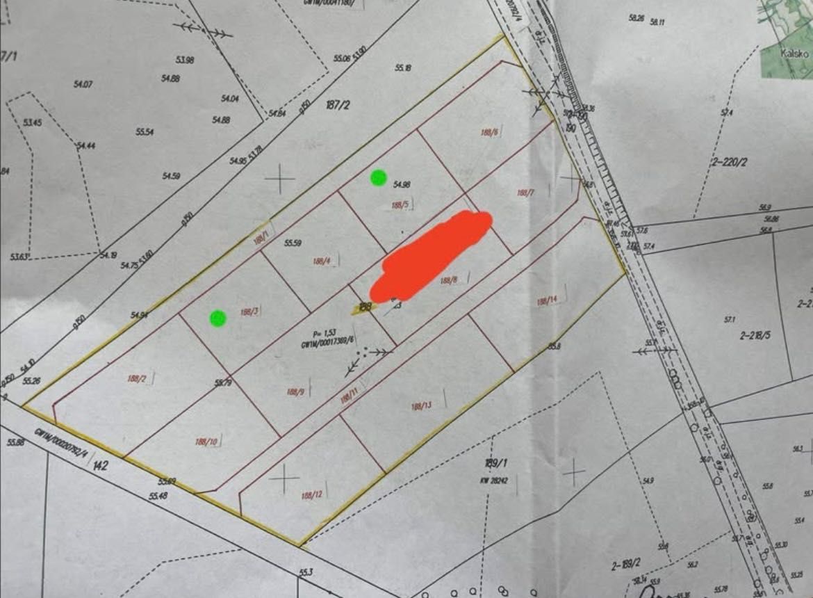 Działka budowlana Kalsko. Zdjęcie 2