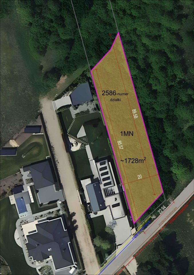 Działka budowlana Konopiska, ul. Stawowa. Zdjęcie 2