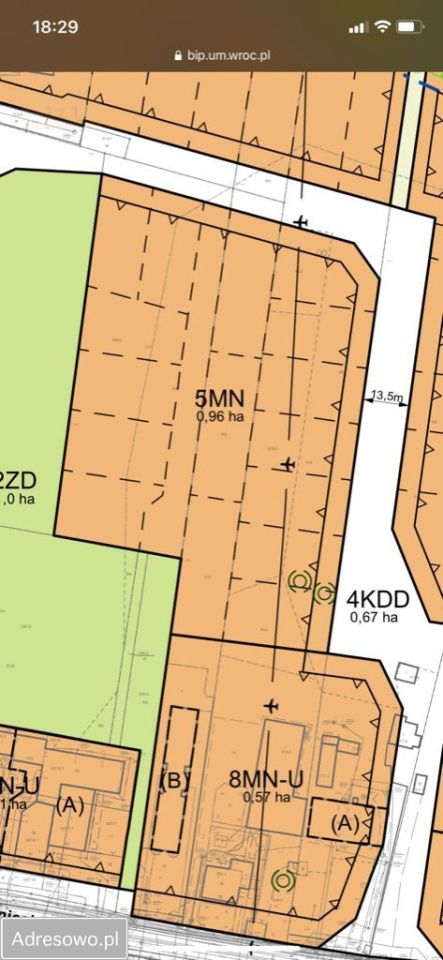 Działka budowlana Wrocław Muchobór Wielki, ul. Krzemieniecka. Zdjęcie 2