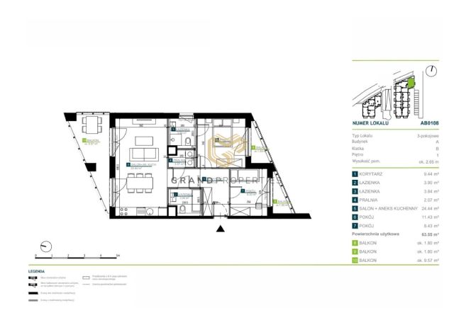 Mieszkanie 3-pokojowe Warszawa Włochy, ul. Jutrzenki. Zdjęcie 4
