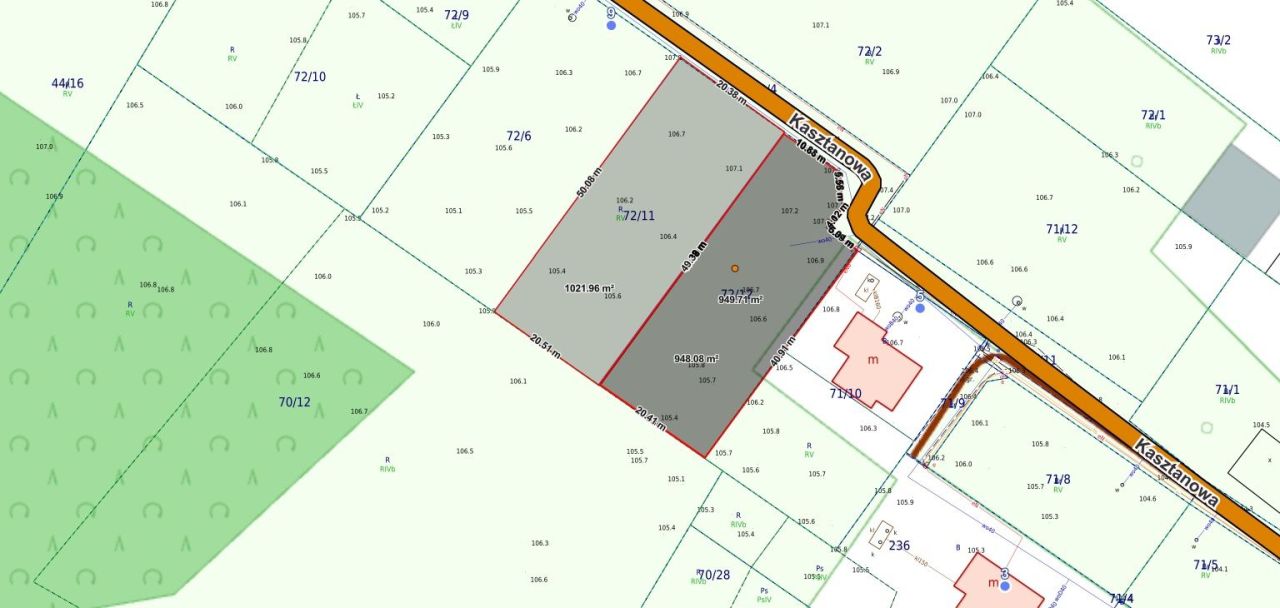 Działka budowlana Kleszczewo, ul. Kasztanowa. Zdjęcie 2